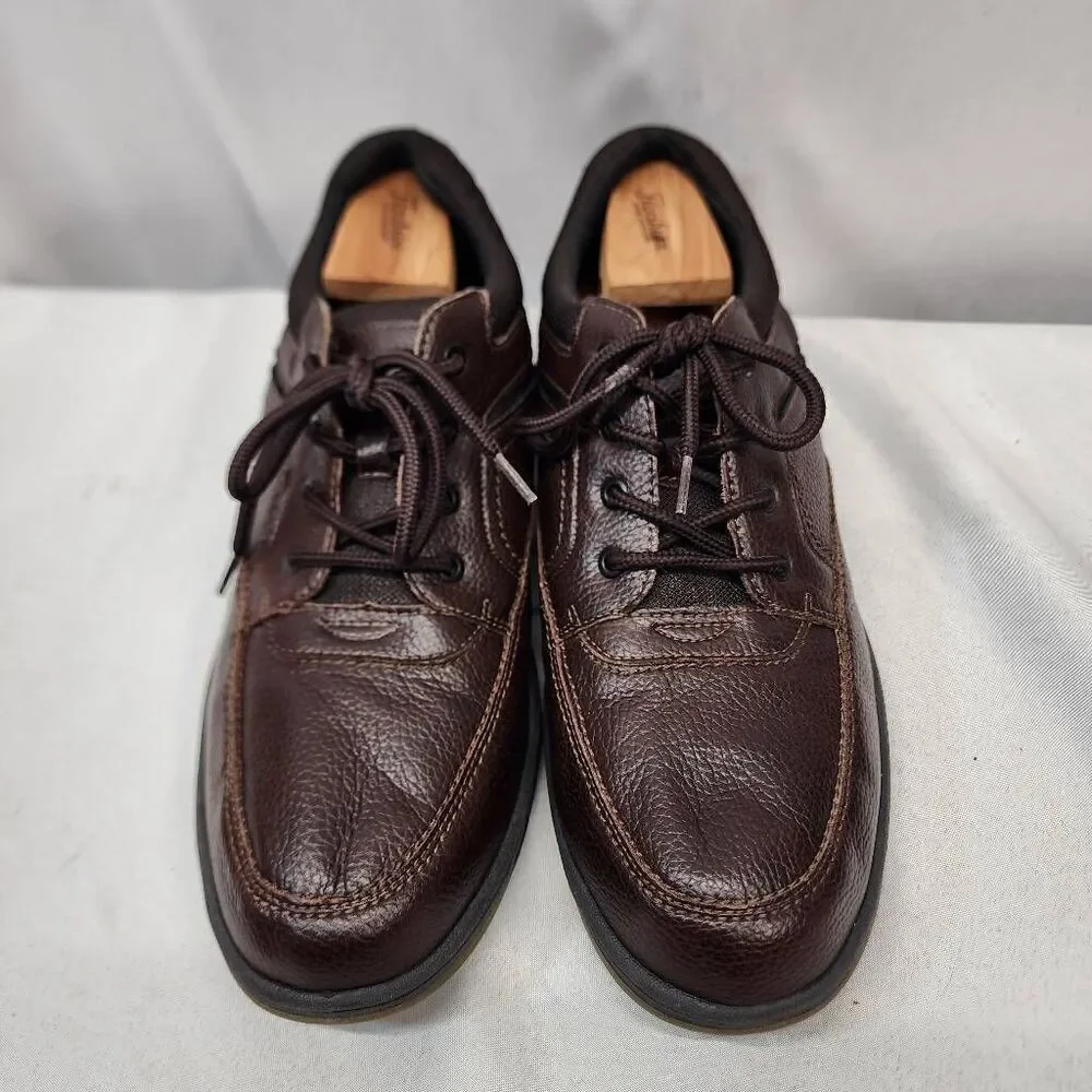 Earth Spirit Men's 13 W Dennis Wide Width Casual and Dress Oxfords Brown Leather
